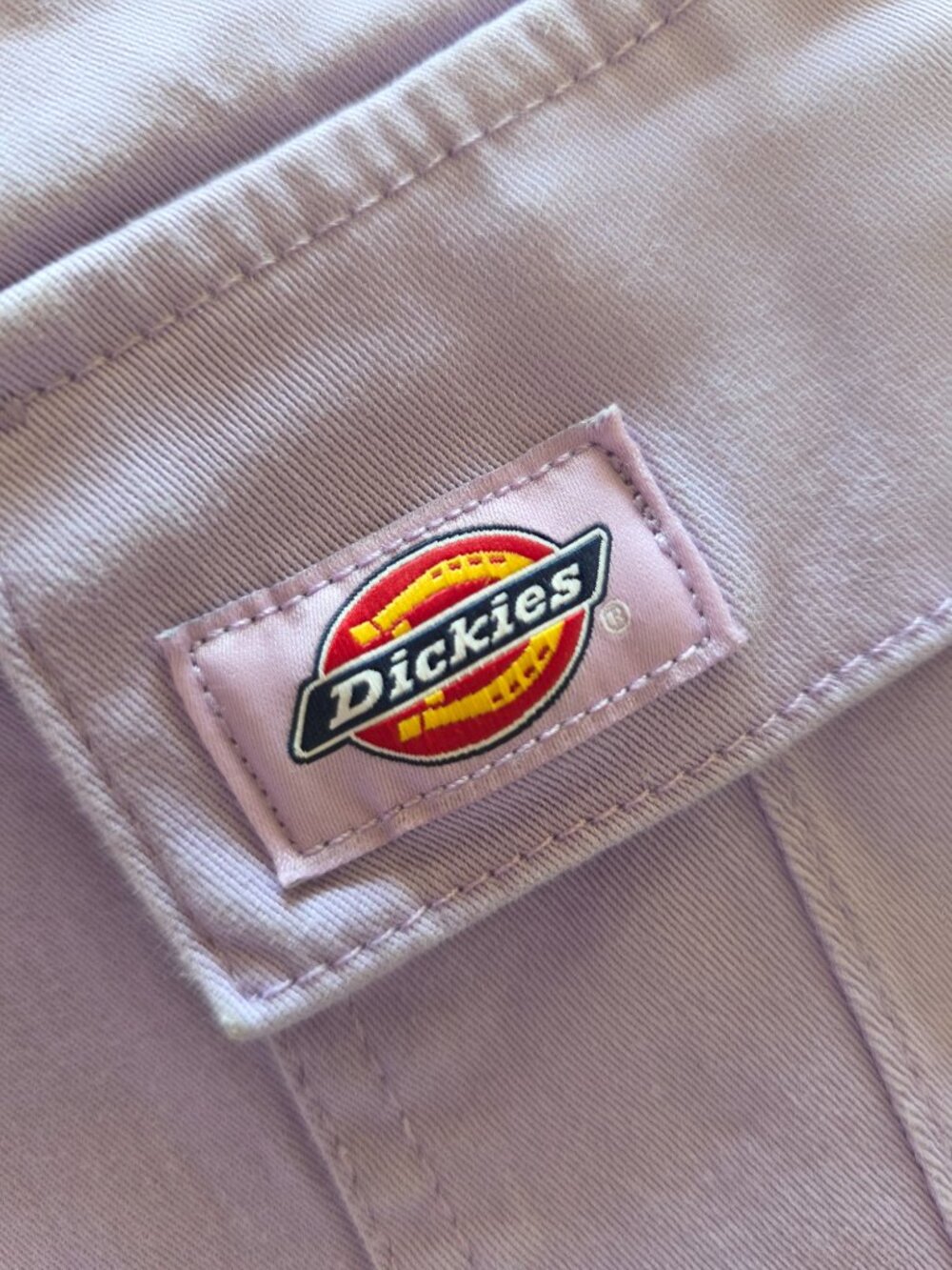 Dickies Women's Relaxed Cropped Cargo Pants Purple Lilac High Rise Size 27R - Picture 5 of 8